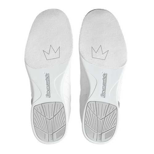Brunswick Womens Mystic White Silver Bowling Shoes