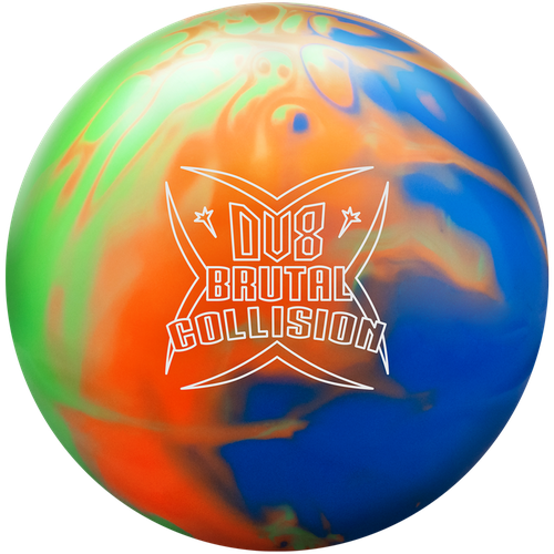 DV8 Brutal Collision Solid Bowling Ball Lime/Orange/Blue