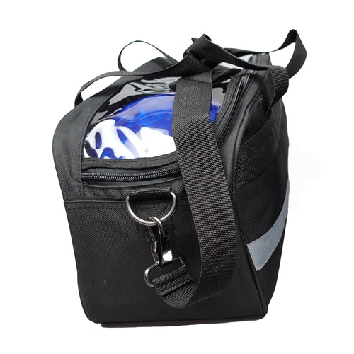 Elite 2 Go Double Bowling Tote Clear Black Grey Bowling Bag