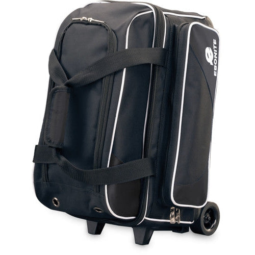 Ebonite Transport Double Roller Bowling Bag Black