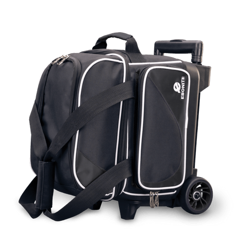 Ebonite Transport Black Single Roller Bowling Bag