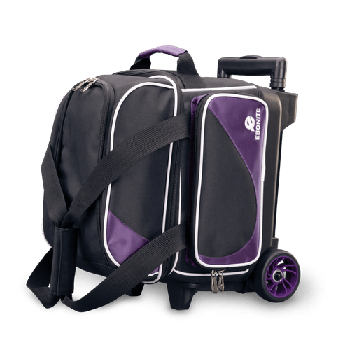 Ebonite Transport Single Roller Bowling Bag Purple