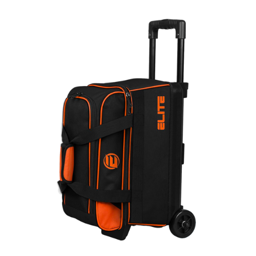 Elite Basic Double Roller Orange Bowling Bag