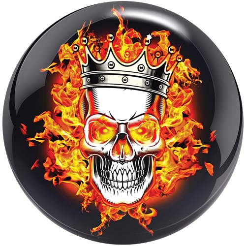 Brunswick Flaming Skull Viz-A-Ball Bowling Ball