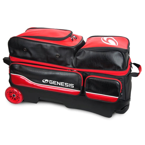 Genesis Carbon 3 Ball Roller Bowling Bag Red/Black