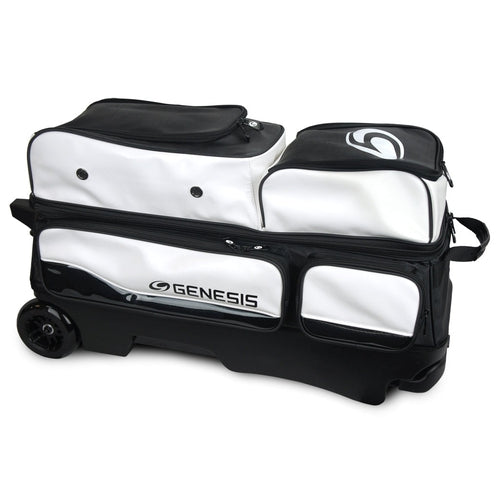 Genesis Carbon 3 Ball Roller Bowling Bag White/Black