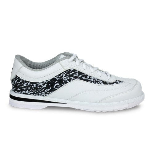 Brunswick Womens Intrigue White/Black Right Hand Bowling Shoes
