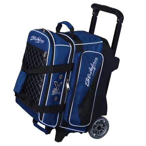 KR Royal Flush Double Ball Roller Bowling Bag Black/Royal