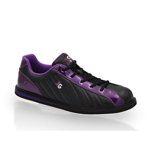 Kicks Black Metallic Purple Unisex Bowling Shoes
