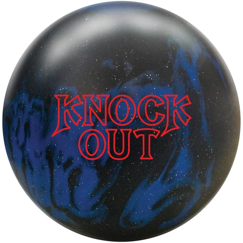 Brunswick Knock Out Solid Black Blue Bowling Ball