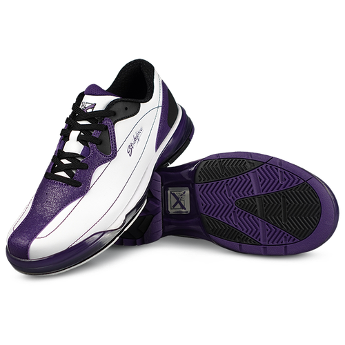 KR Strikeforce Dream White/Purple Left Hand High Performance Women's Bowling Shoes