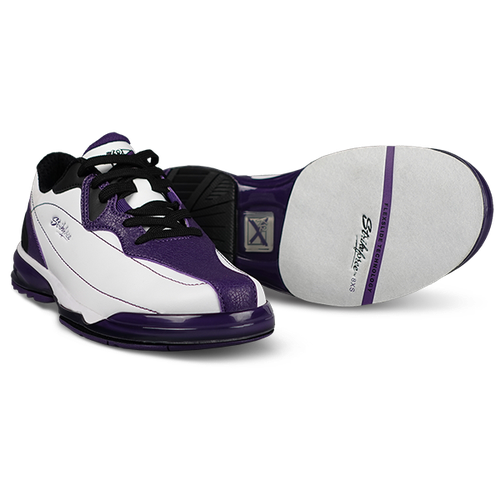 KR Strikeforce Dream White/Purple Left Hand High Performance Women's Bowling Shoes