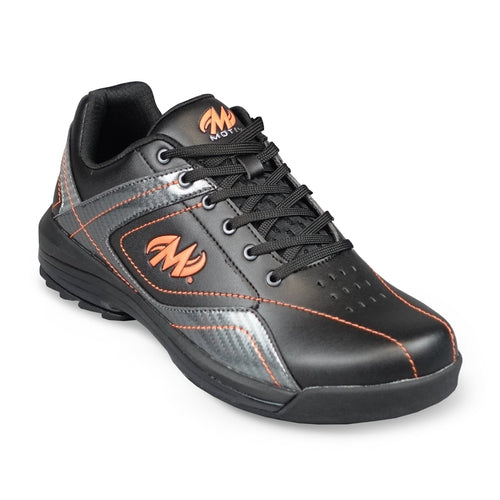 Motiv Mens Propel Black/Carbon/Orange Left Hand Bowling Shoes