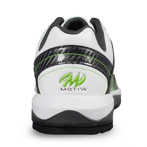 Motiv Mens Propel FT White/Carbon/Lime Right Hand Wide Bowling Shoes