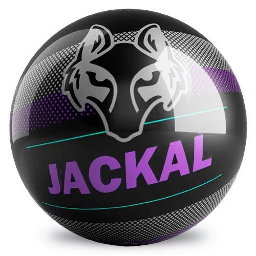 Ontheballbowling Motiv Jackal Pixel Black Purple Spare Bowling Ball