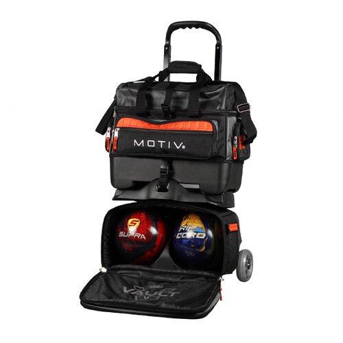 Motiv Vault Ball Roller Bowling Bag Black/Orange