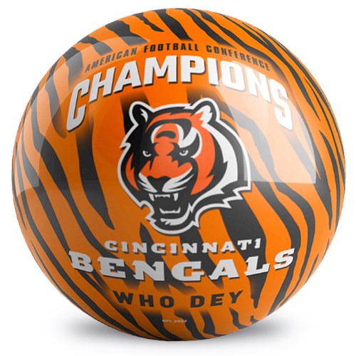 OnTheBallBowling NFL AFC Champs Cincinnati Bengals Ball