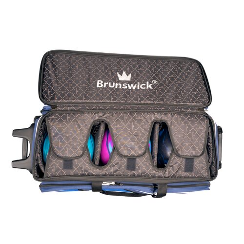 Brunswick Quest Triple Roller Black Bowling Bag