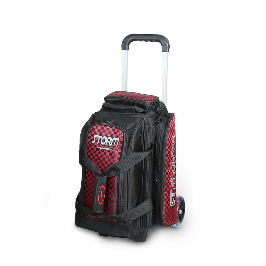 Storm Rolling Thunder 2 Ball Roller Checkered Bowling Bag Red/Black