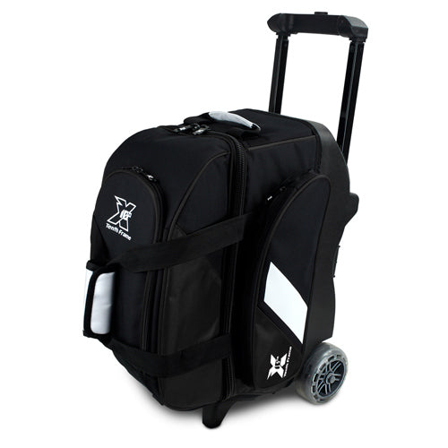 Tenth Frame Deluxe Double Roller Bowling Bag Black