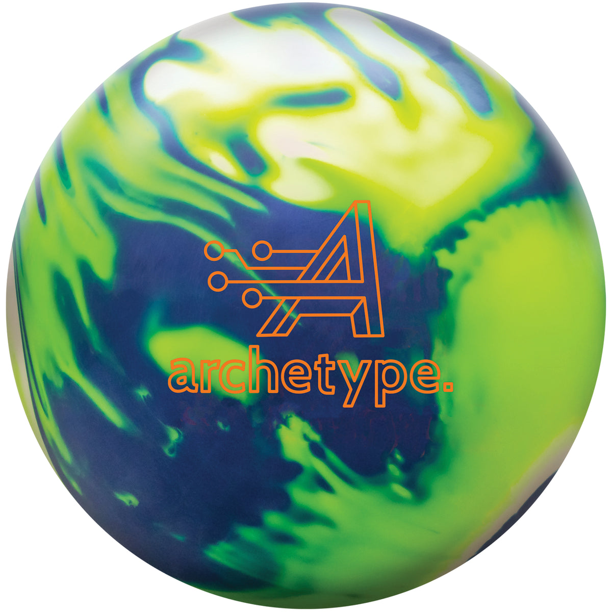 Track Archetype Solid Bowling Ball Navy/Neon Green/White Pre Order