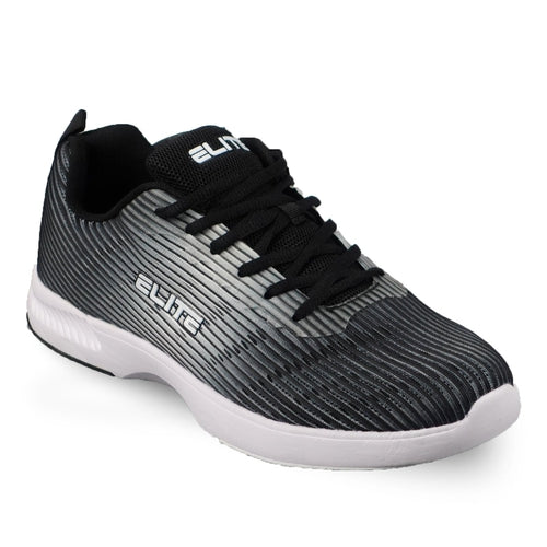 ELITE Men's Wave Black/Grey Bowling Shoes