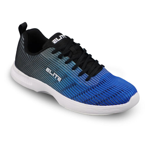 ELITE Men's Wave Black/Blue Bowling Shoes