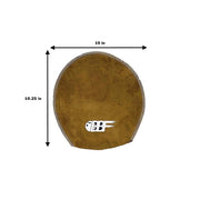 Bowlingballfactory.com Deluxe Brown Leather Bowling Shammy Pad Mitt