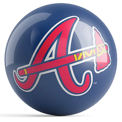 Ontheballbowling MLB Atlanta Braves Logo Bowling Ball