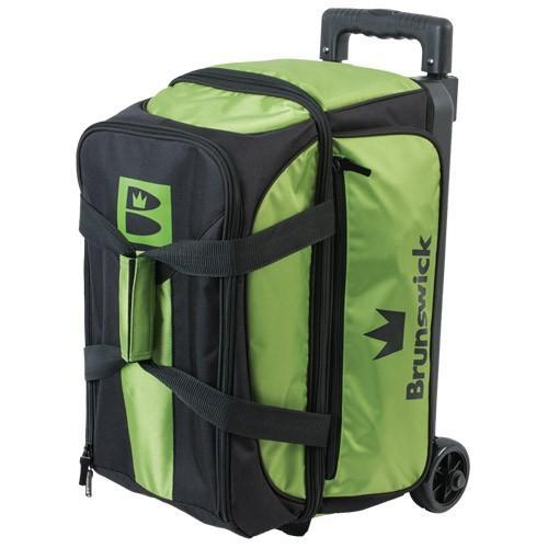 Brunswick Blitz Double Roller Lime Bowling Bag