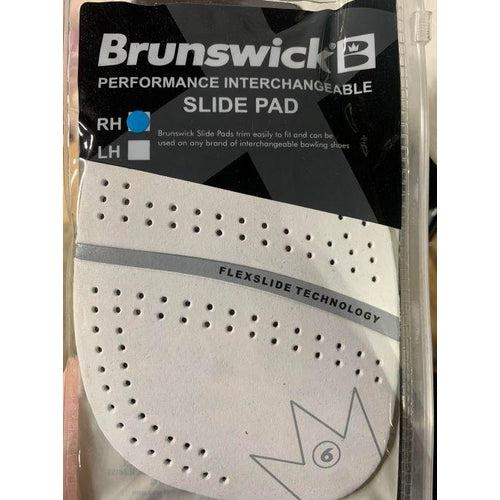 Brunswick Bowling Slide Sole #6 White Microfiber-DiscountBowlingSupply.com