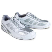 Brunswick Mens Phantom White Silver Carbon Fiber Right Hand Only Bowling Shoes-DiscountBowlingSupply.com