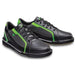 Brunswick Mens Punisher Black Neon Green Left Hand Bowling Shoes-Bowling Shoe-DiscountBowlingSupply.com
