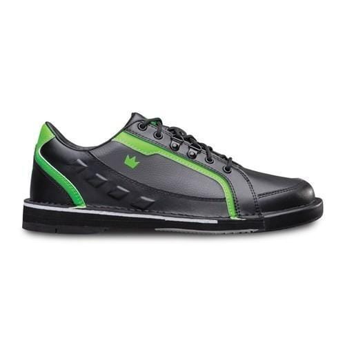 Brunswick Mens Punisher Black Neon Green Left Hand Bowling Shoes-Bowling Shoe-DiscountBowlingSupply.com