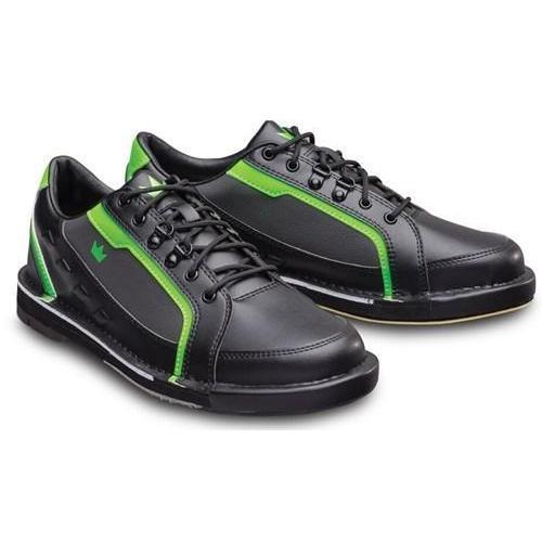 Brunswick Mens Punisher Black Neon Green Right Hand Bowling Shoes