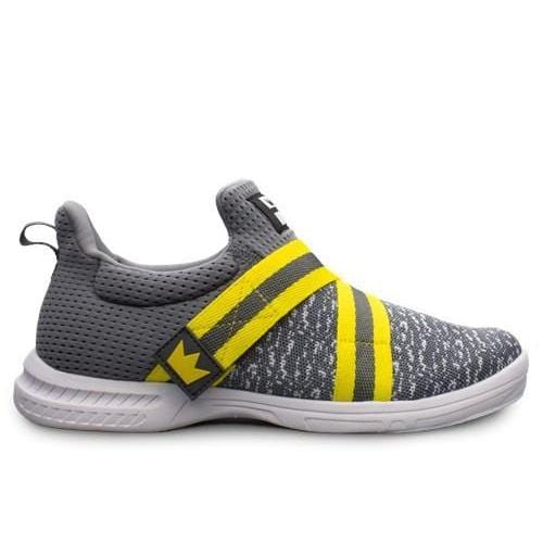 Brunswick Mens Slingshot Grey Yellow Bowling Shoes