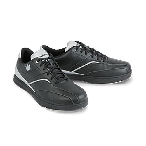 Brunswick Mens Vapor Black Silver Bowling Shoes-Bowling Shoe-DiscountBowlingSupply.com