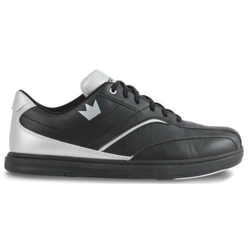 Brunswick Mens Vapor Black Silver Bowling Shoes-Bowling Shoe-DiscountBowlingSupply.com