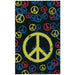 Brunswick Peace Sign Bowling Towel-DiscountBowlingSupply.com