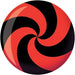 Brunswick Spiral Red Black Viz-A-Ball Bowling Ball-DiscountBowlingSupply.com