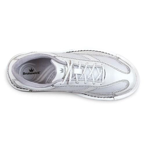 Brunswick Team Brunswick Womens White Right Hand Bowling Shoes-Bowling Shoe-DiscountBowlingSupply.com