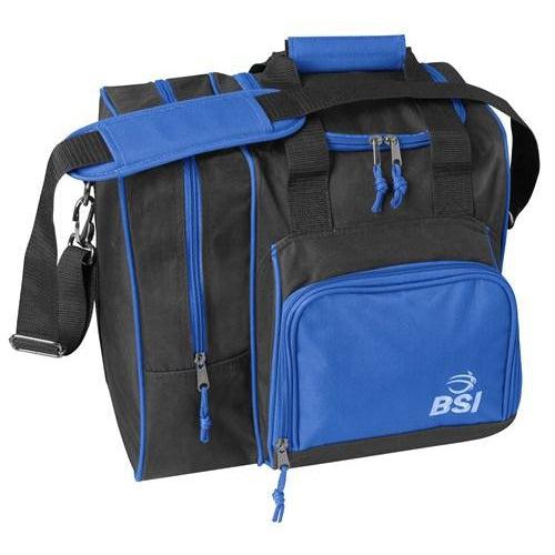 BSI Deluxe Single Tote Bowling Bag Blue Black