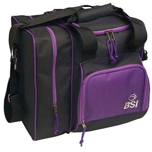 BSI Deluxe Single Tote Bowling Bag Purple Black
