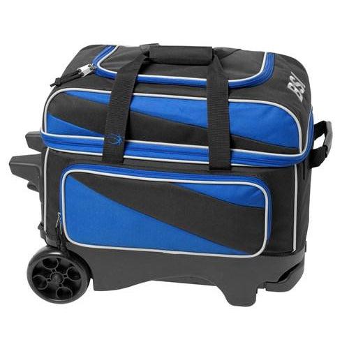 BSI Large Wheel 2 Ball Roller Bowling Bag Black Blue —