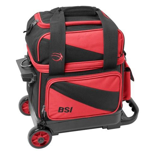 BSI Prestige 1 Ball Roller Bowling Bag Red Black