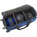 BSI Prestige 3 Ball Triple Roller Bowling Bag Black Blue-DiscountBowlingSupply.com