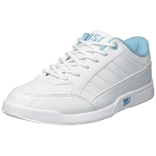 BSI Women's White Blue 422 Bowling Shoes-DiscountBowlingSupply.com