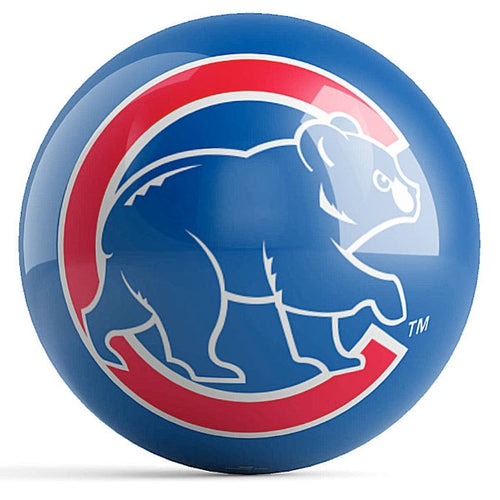 Ontheballbowling MLB Chicago Cubs Logo Bowling Ball