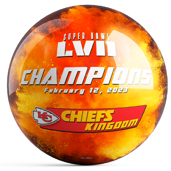 Ontheballbowling NFL KC Chiefs SB LVII Championship Bowling Ball