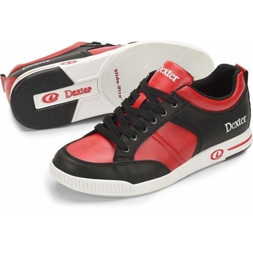 Dexter Mens Dave Black/Red Bowling Shoes-BowlersParadise.com